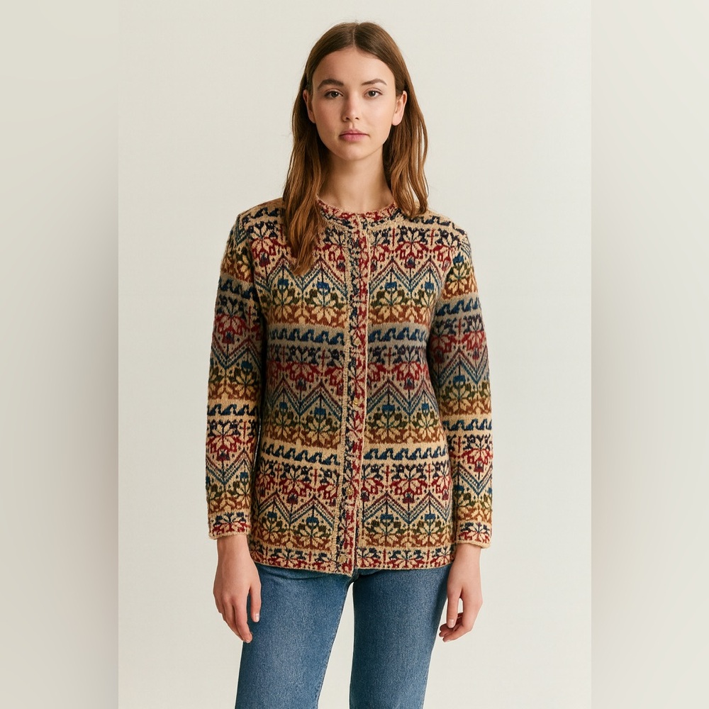 The Alpaca Connection Alpaca Button Front Cardigan Sweater‎ Sz. M
